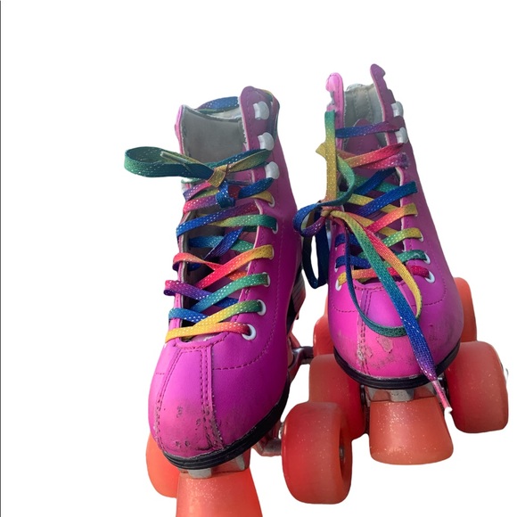 Kids crazy disco roller skates sz 1 - Picture 2 of 5